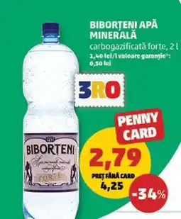 Penny BIBORȚENI Apă minerală Ofertă