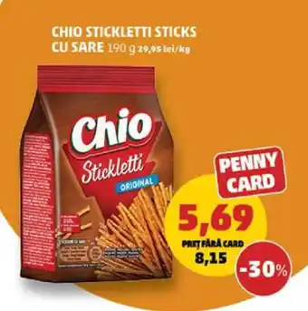 Penny CHIO STICKLETTI STICKS CU SARE Ofertă