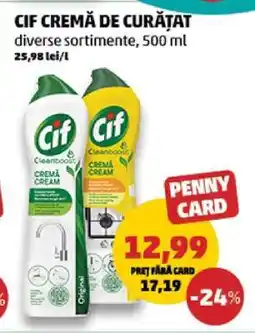 Penny Cif Cremă de Curățat Ofertă