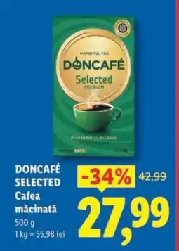 Lidl DONCAFÉ SELECTED CAFEA MĂCINATĂ Ofertă