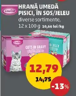 Penny HRANĂ UMEDĂ PISICI, ÎN SOS/JELEU Ofertă