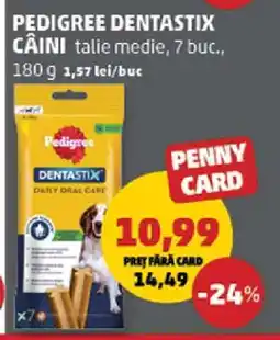 Penny PEDIGREE DENTASTIX CÂINI Ofertă