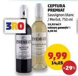 Penny CEPTURA PREMIAT Sauvignon Blanc/Merlot 750 ml Ofertă