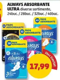 Penny Always Absorbante Ultra Ofertă