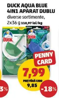 Penny DUCK AQUA BLUE 4IN1 APARAT DUBLU Ofertă