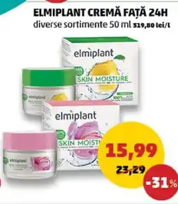 Penny ELMIPLANT CREMĂ FAȚĂ 24H Ofertă