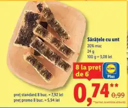 Lidl Sărățele cu unt Ofertă