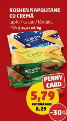 Penny ROSHEN Napolitane cu cremă Ofertă