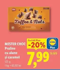 Lidl MISTER CHOC Praline cu alune și caramel Ofertă