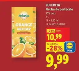 Lidl Solevita Nectar de portocale Ofertă