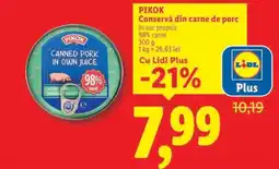 Lidl PIKOK Conservă din carne de porc Ofertă