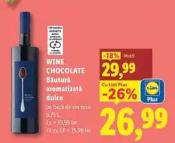 Lidl Wine Chocolate Băutură aromatizată dulce Ofertă