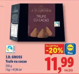 Lidl J.D. GROSS Trufe cu cacao Ofertă
