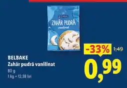 Lidl BELBAKE Zahăr pudră vanilinat Ofertă
