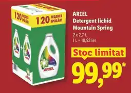Lidl ARIEL Detergent lichid Mountain Spring Ofertă