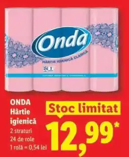 Lidl ONDA Hârtie igienică Ofertă