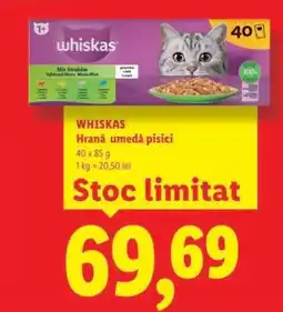 Lidl WHISKAS Hrană umedă pisici Ofertă
