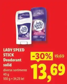 Lidl Lady Speed Stick Deodorant Solid Ofertă