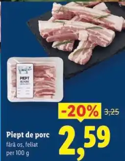 Lidl Piept de porc Ofertă