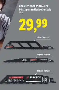 Lidl PARKSIDE PERFORMANCE Pânză pentru fierăstrău sabie Ofertă