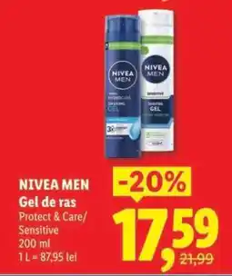 Lidl NIVEA MEN Gel de ras Ofertă