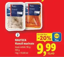 Lidl Nautica Hamsii marinate Ofertă