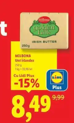 Lidl Milbona Unt irlandez Ofertă