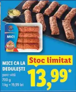 Lidl Mici ca la Dedulești Ofertă