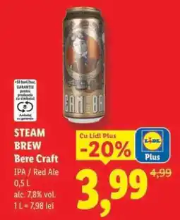 Lidl STEAM BREW Bere Craft Ofertă