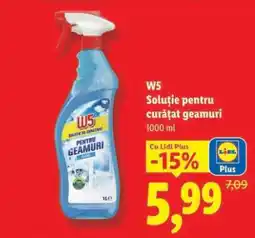 Lidl W5 Soluție pentru curățat geamuri Ofertă