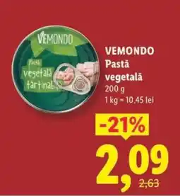 Lidl VEMMONDO Pastă vegetală Ofertă