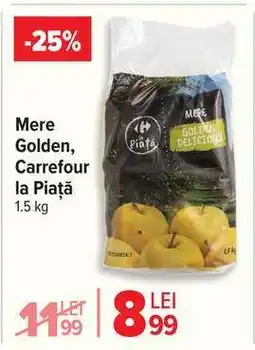 Carrefour Mere golden, Carrefour la Piață 1.5 kg Ofertă