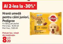 Carrefour Hrană umedă pentru câini juniori Pedigree Ofertă