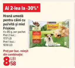 Carrefour Hrană umedă pentru câini cu pui/vită și miel Friskies Ofertă