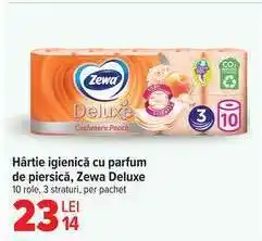 Carrefour Zewa Deluxe Cashmere Peach Toilet Paper Ofertă