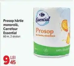 Carrefour Prosop hârtie monorola, Carrefour Essential Ofertă