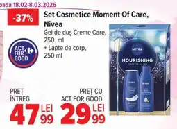 Carrefour Set Cosmetice Moment Of Care, Nivea Ofertă