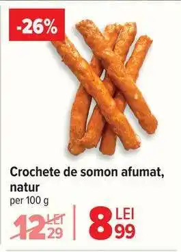 Crochete de somon afumat, natur