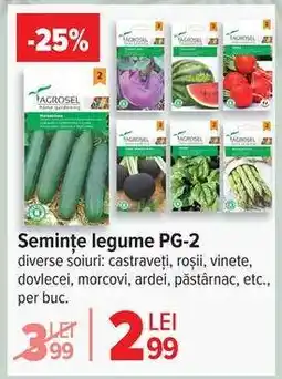 Carrefour Semințe legume PG-2 Ofertă