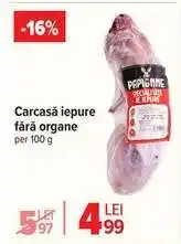 Carrefour Carcasă iepure fără organe Ofertă