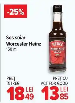 Carrefour Sos soia/Worcester Heinz Ofertă