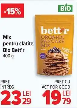 Carrefour Mix pentru clătite Bio Bett’r Ofertă