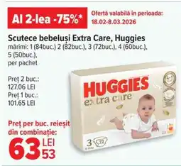 Carrefour Scutece bebeluși extra care, Huggies Ofertă