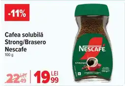 Carrefour Cafea solubilă Strong/Brasero Nescafe Ofertă
