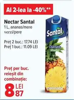 Carrefour Nectar Santal Ofertă