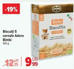 Carrefour Biscuiți 5 cereale Adoro Bimbi Ofertă
