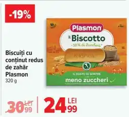 Carrefour Biscuiți cu conținut redus de zahăr Plasmon Ofertă
