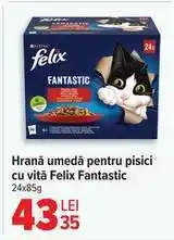Carrefour Hrană umedă pentru pisici cu vită Felix Fantastic Ofertă