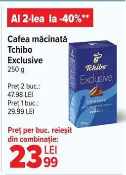 Carrefour Cafea măcinată Tchibo Exclusive 250 g Ofertă