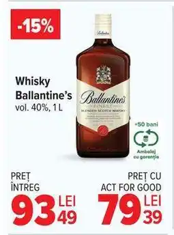 Carrefour Whisky Ballantine's Ofertă